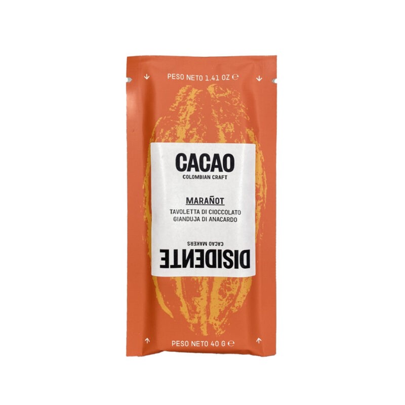 Disidente - Fondente 60% Marañot con gianduja di anacardo - cacao origini miste - Colombia