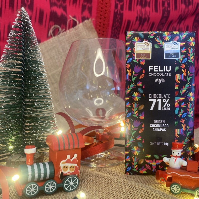 Feliu – Cioccolato Fondente 71% cacao Soconusco, Chiapas + Calice Napolèon