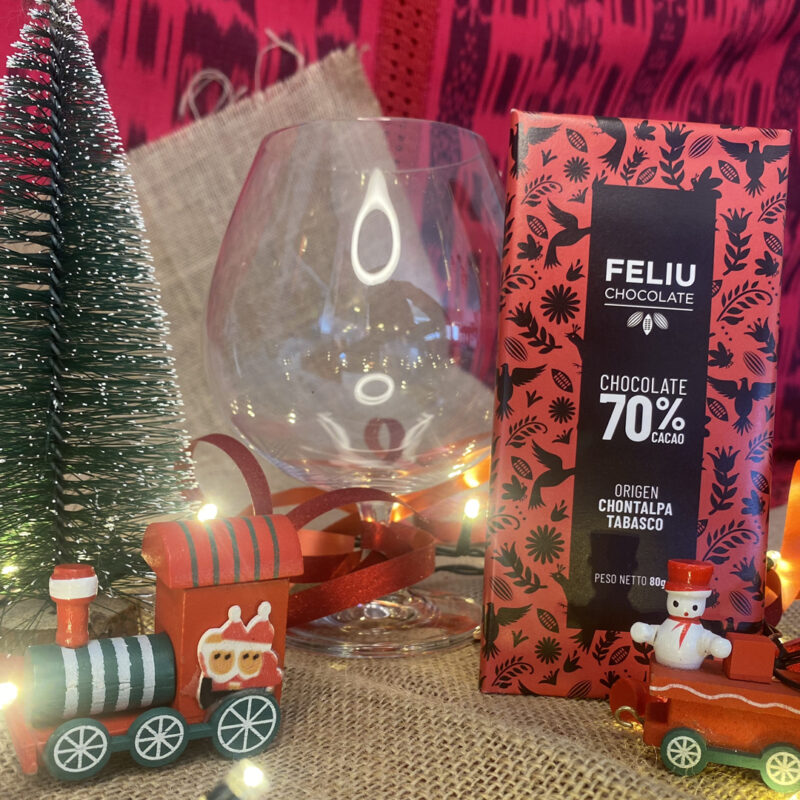 Feliu – Cioccolato Fondente 70% cacao Chontalpa, Tabasco + Calice Napolèon