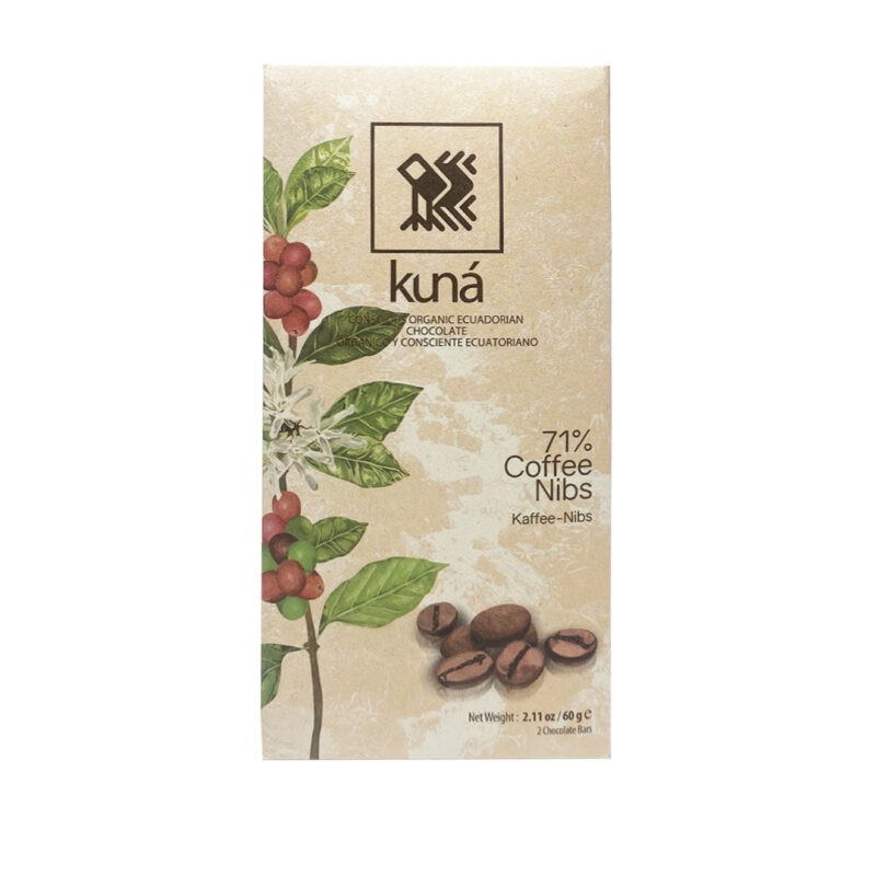 Kuná - Fondente 71% con chicchi di caffè - Ecuador