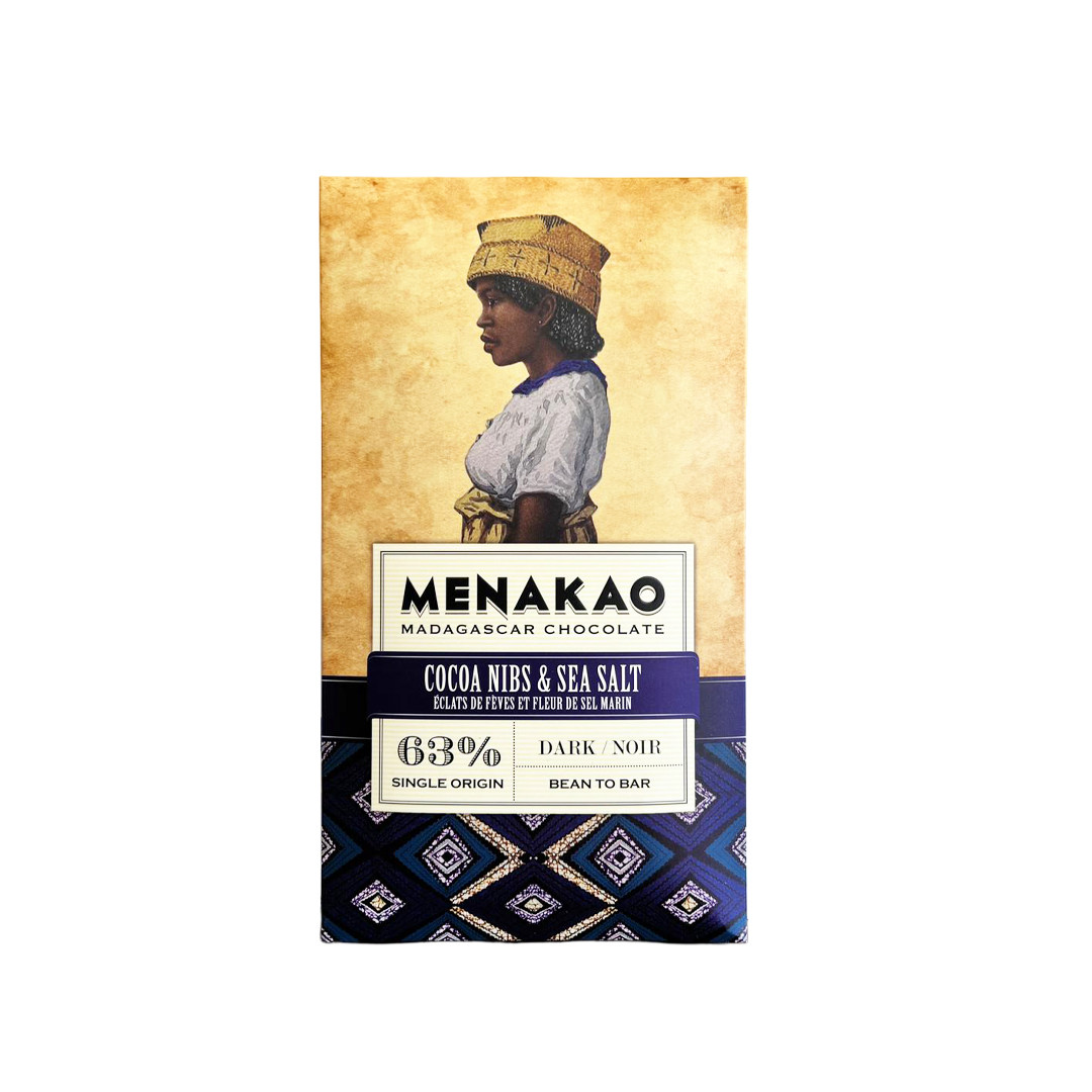 Menakao - Fondente 63% con Nibs e Sale Marino - Madagascar