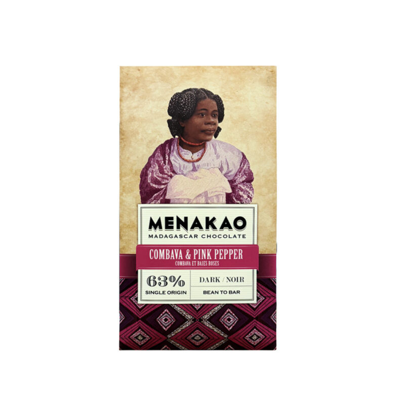 Menakao - Fondente 63% con combava e bacche rosa - Madagascar