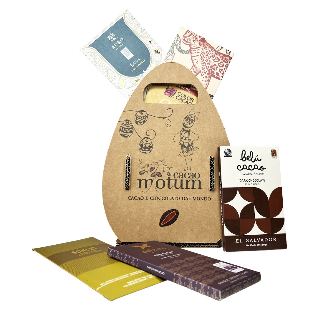 L’Uovo ri(pieno) di cioccolato dal mondo selezione Cacao Motum