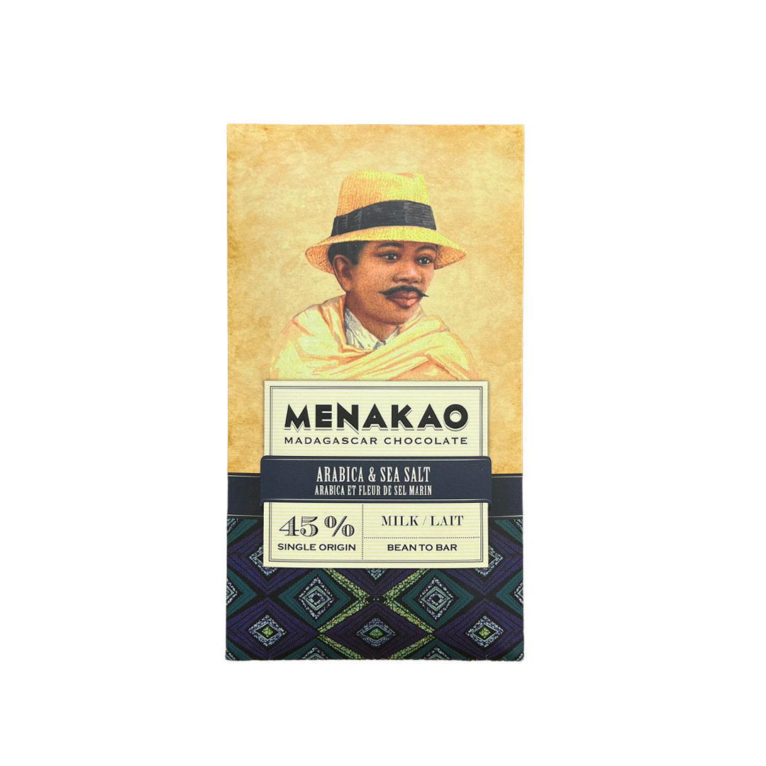 Menakao - Al latte 45% con Caffè Arabica e Sale Marino - Madagascar