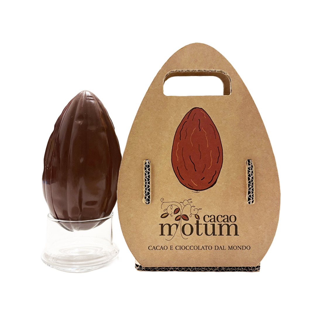 Uovo Cabossa cioccolato al latte 44% cacao Madagascar & Nibs Colombia