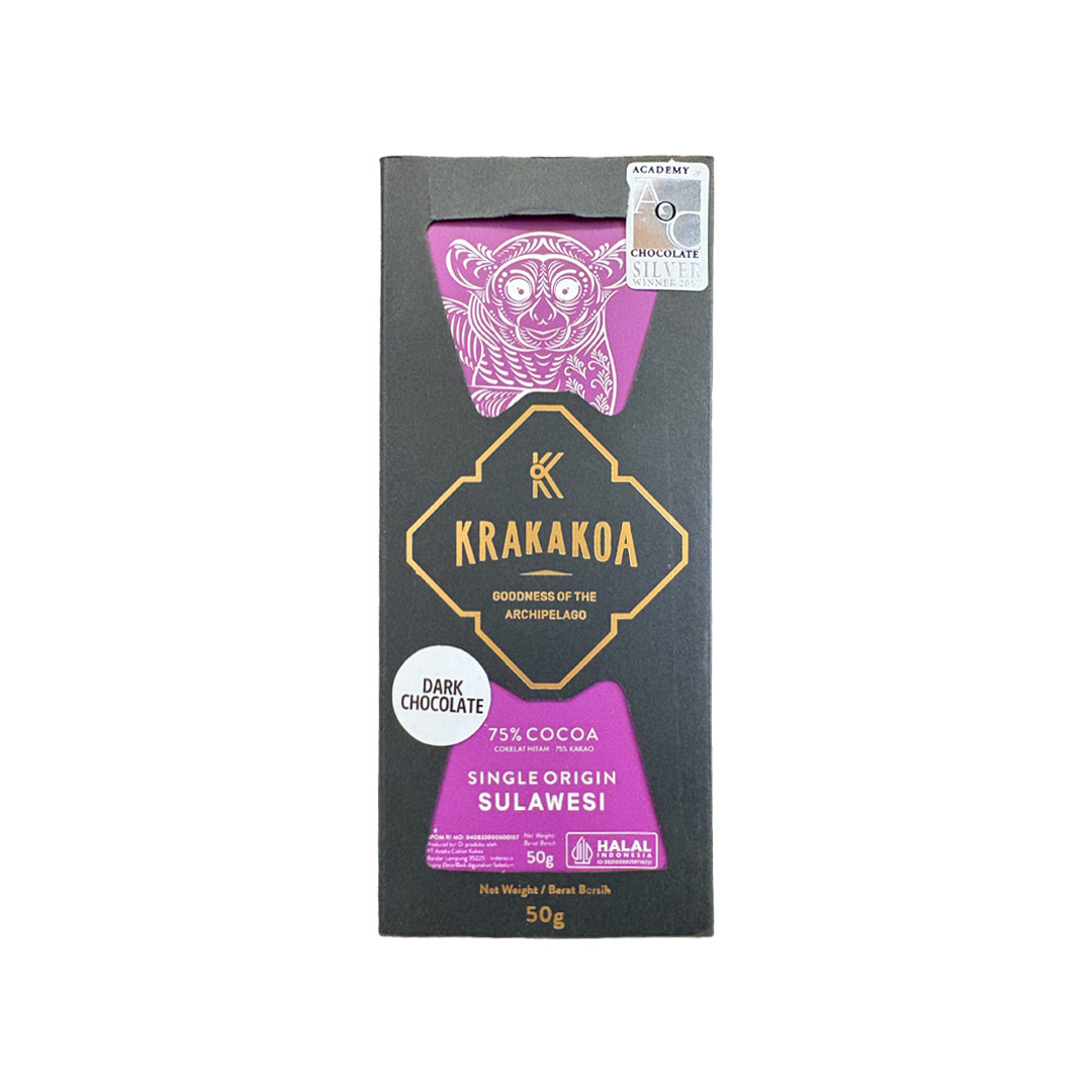 Krakakoa - Ciocolato fondente 75% Saludengen Sulawesi - Indonesia